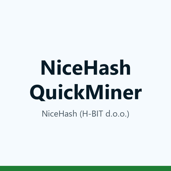 NiceHash QuickMiner