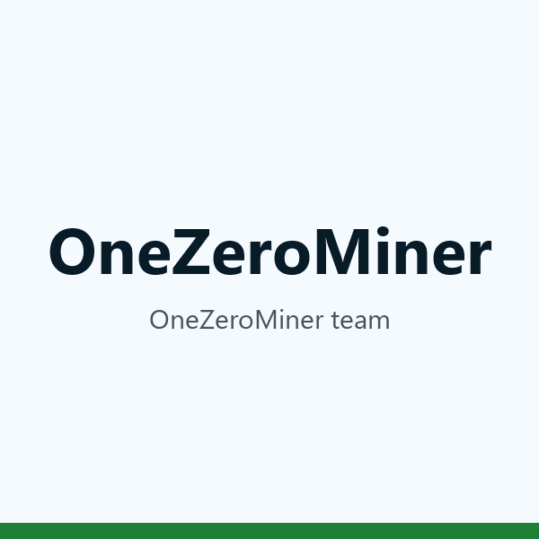 OneZeroMiner